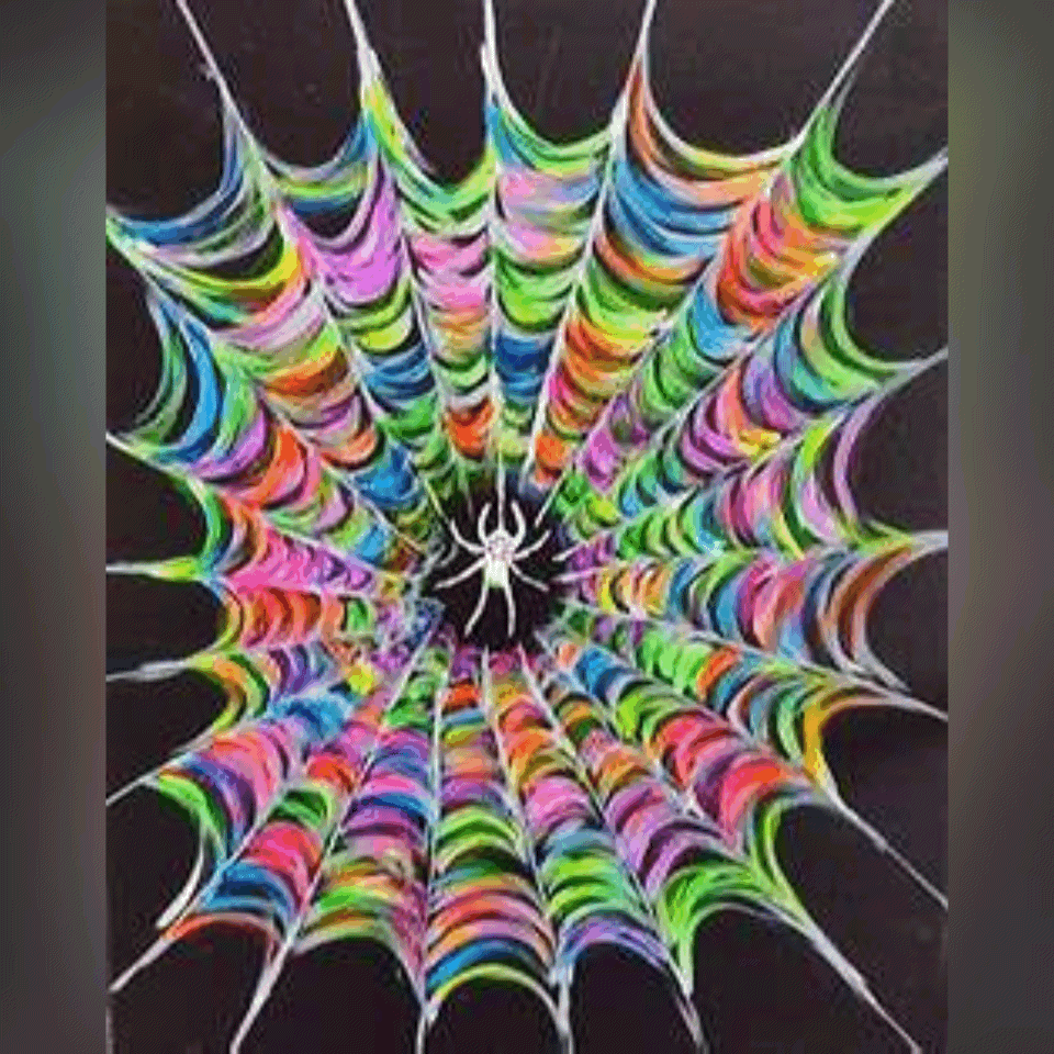 Blacklight Spiderweb